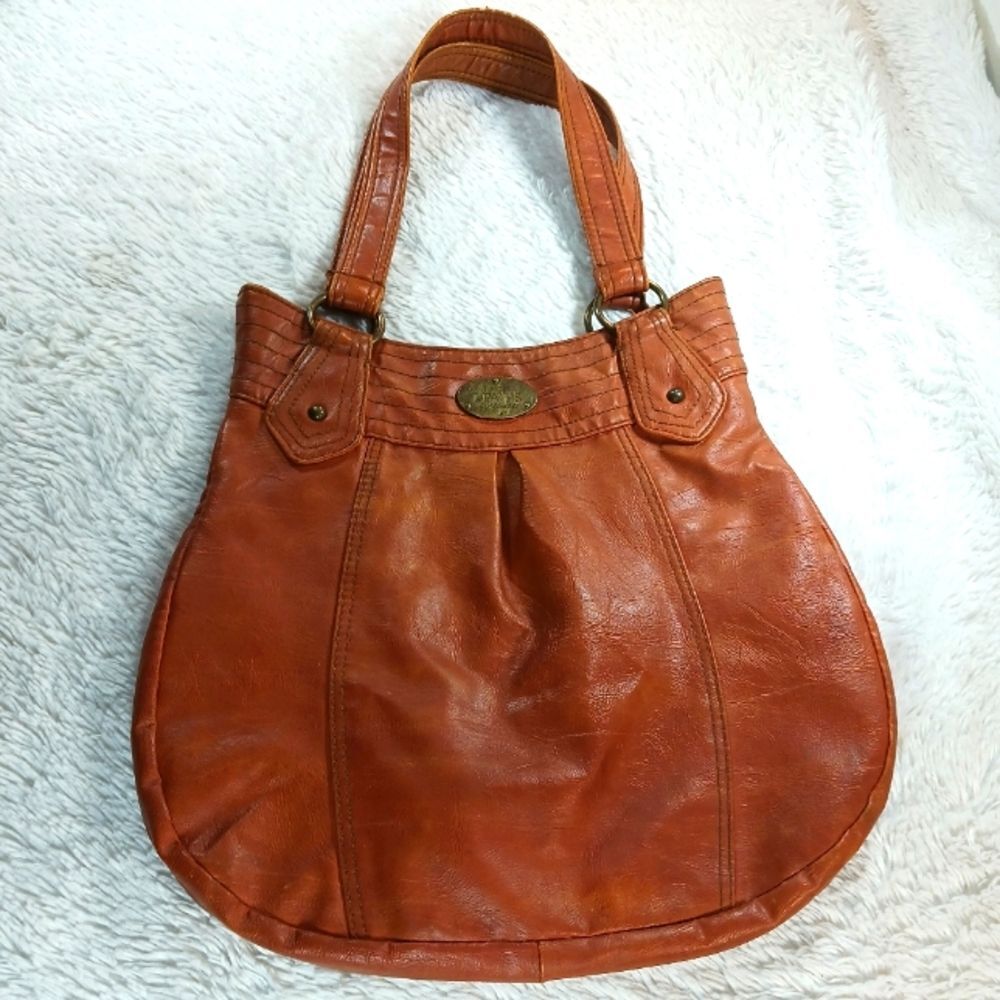 Vintage Levi's Brownish Leather Shoulder Hobo Bag. Boheimian Western............